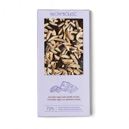 Dark chocolate with almond