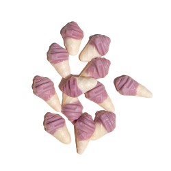 Coconut and violet gummy
