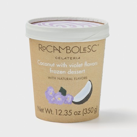 Coconut and Violet sorbet