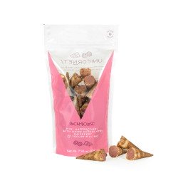 Raspberry & yogurt mini cones